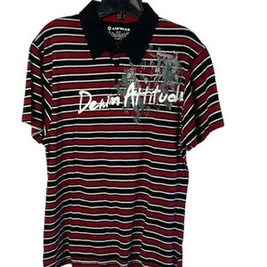 Vintage ,NWT,Airwalk  striped retro polo shirt.big bang,,skateboard,indie sleaze